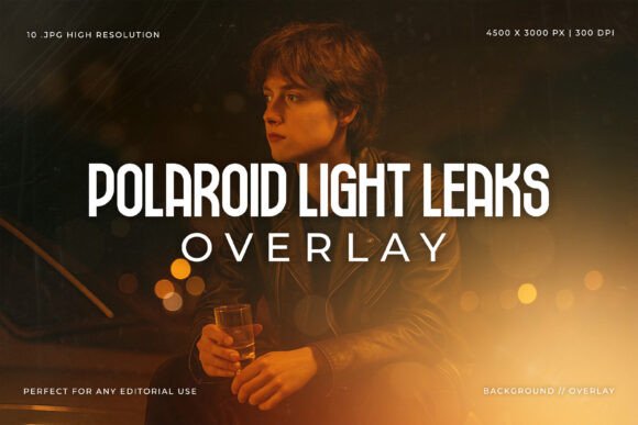 Download Polaroid Light Leak Overlay - Premium Resources