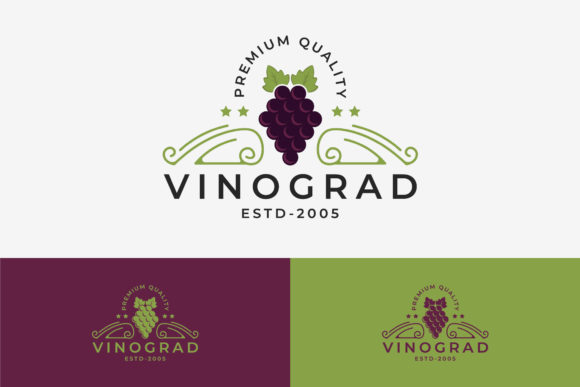Download Grape Fruit Vintage Logo Vector Design - Vintage Collection
