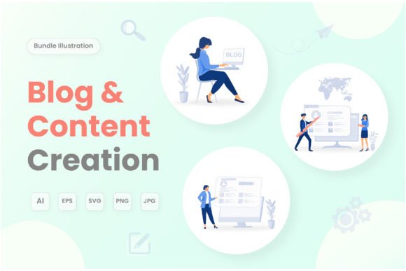 Download Blog and Content Creation Set Bundle - Content creation Collection